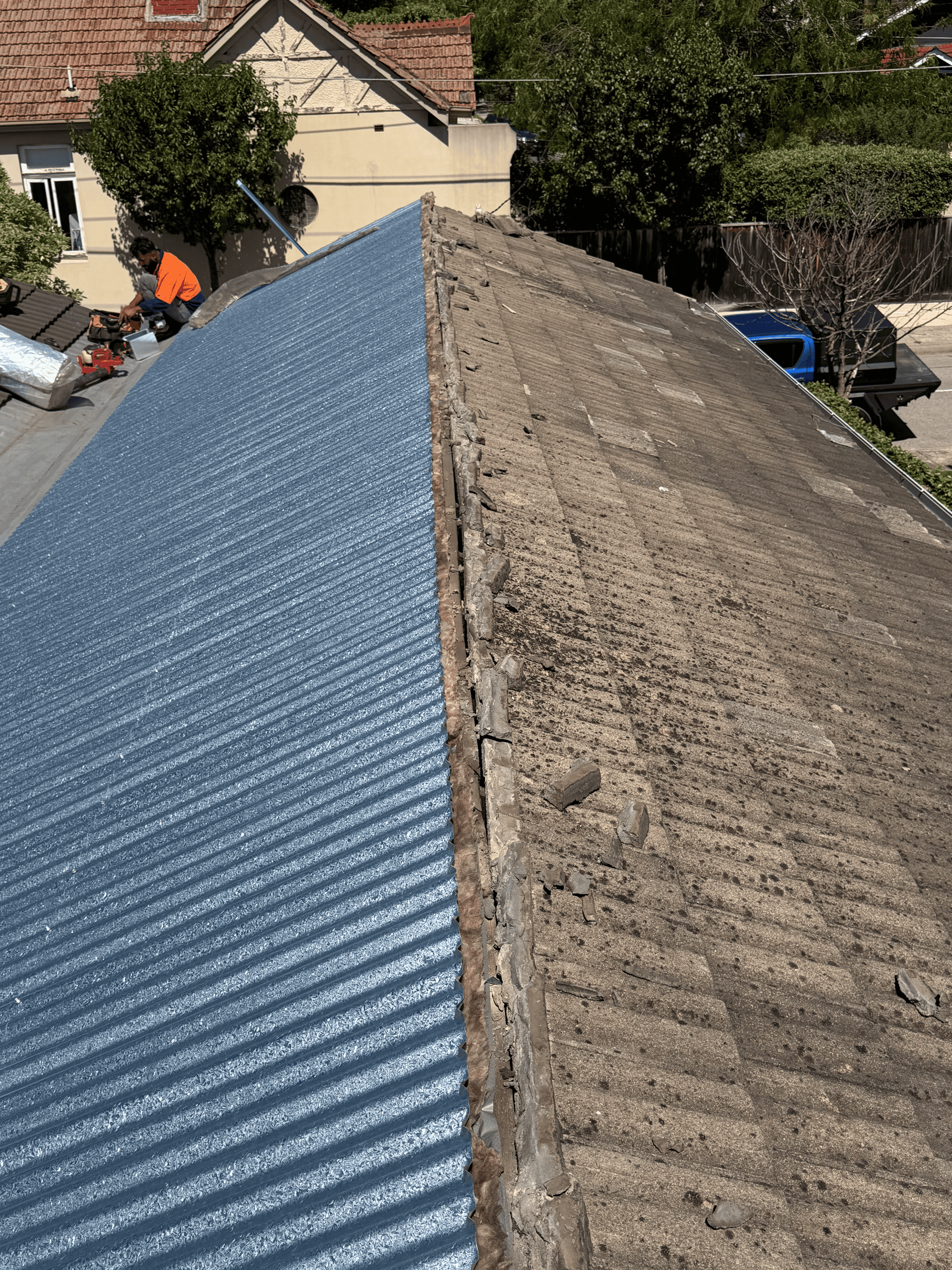 Colorbond roof replacement — South Yarra